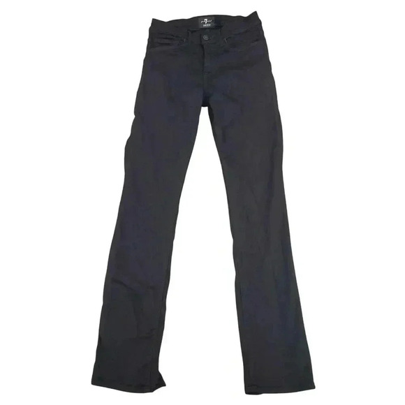 7 For All Mankind Luxe Sport Slimmy Straig Women's 28x 33 Pants Long Inseam 28CT - Picture 1 of 11